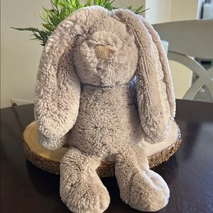 BROOKSTONE NAP Plush BUNNY Rabbit TAN Baby Stuffed‎ Animal Super Soft Toy